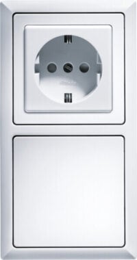 Eltako 2-fach-Rahmen aluminium R2-al