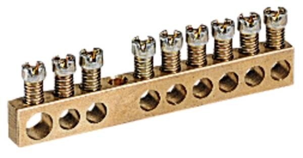 Legrand Legrand 004801 Klemmenleiste blank 1x6-25qmm 4x1,5-16qmm Länge:45mm