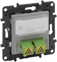 Legrand 864344 SC/APC Fibre Optic Niloe Step Aluminium