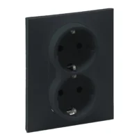 Legrand 765425 SEANO 2-fach Schuko-Steckdose Steckklemmen erhöhter