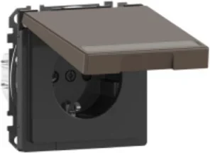 Merten Merten SCHUKO-Steckdose mit Klappdeckel MEG2312-6052