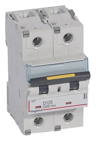 Legrand Legrand 409460 DX3 LS-Schalter D 125A 2-polig 10kA 400VAC 3TE