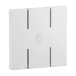 Legrand 765616 Seano 2-modulige Tastenabdeckung MyHome mit Symbol "Licht"