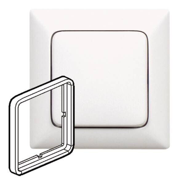 Legrand Legrand 776767 Zwischenrahmen 45x45 Creo ultraweiß