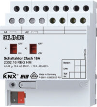 Jung KNX Schaltaktor 2-fach 16A 2302.16 REGHM