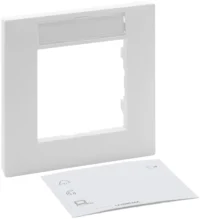 Legrand 864161 Rahmen 1-fach mit B.-feld Niloe Step ultraweiß