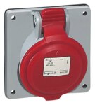 Legrand 555288 CEE-Anbausteckdose P17 Tempra Pro 4-polig 32A 415VAC rot IP44