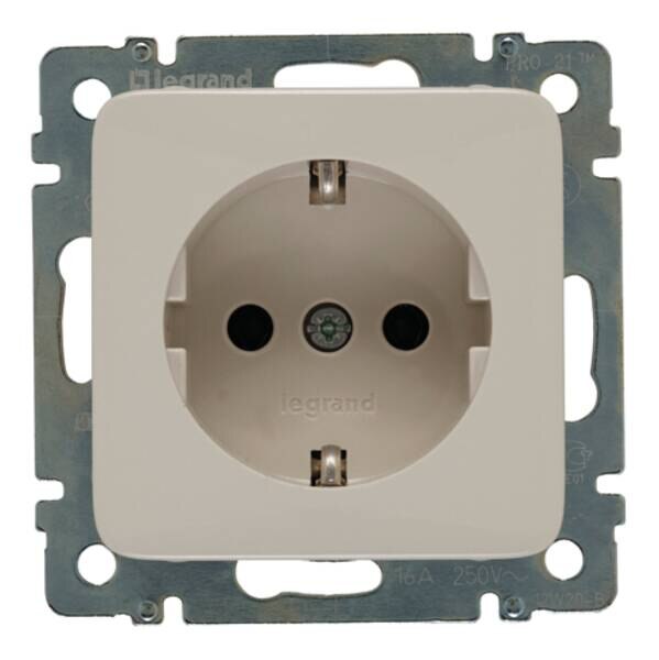 Legrand Legrand 776020 Schuko Steckdose Creo mandelweiß