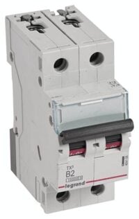 Legrand 404106 TX3 LS-Schalter B 2A 2-polig 10kA 400VAC 2TE
