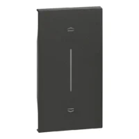 BTicino KG05MH2 LivingNow 2M Tasten- abdeckung für MyHome mit Symbol Auf-Ab Black