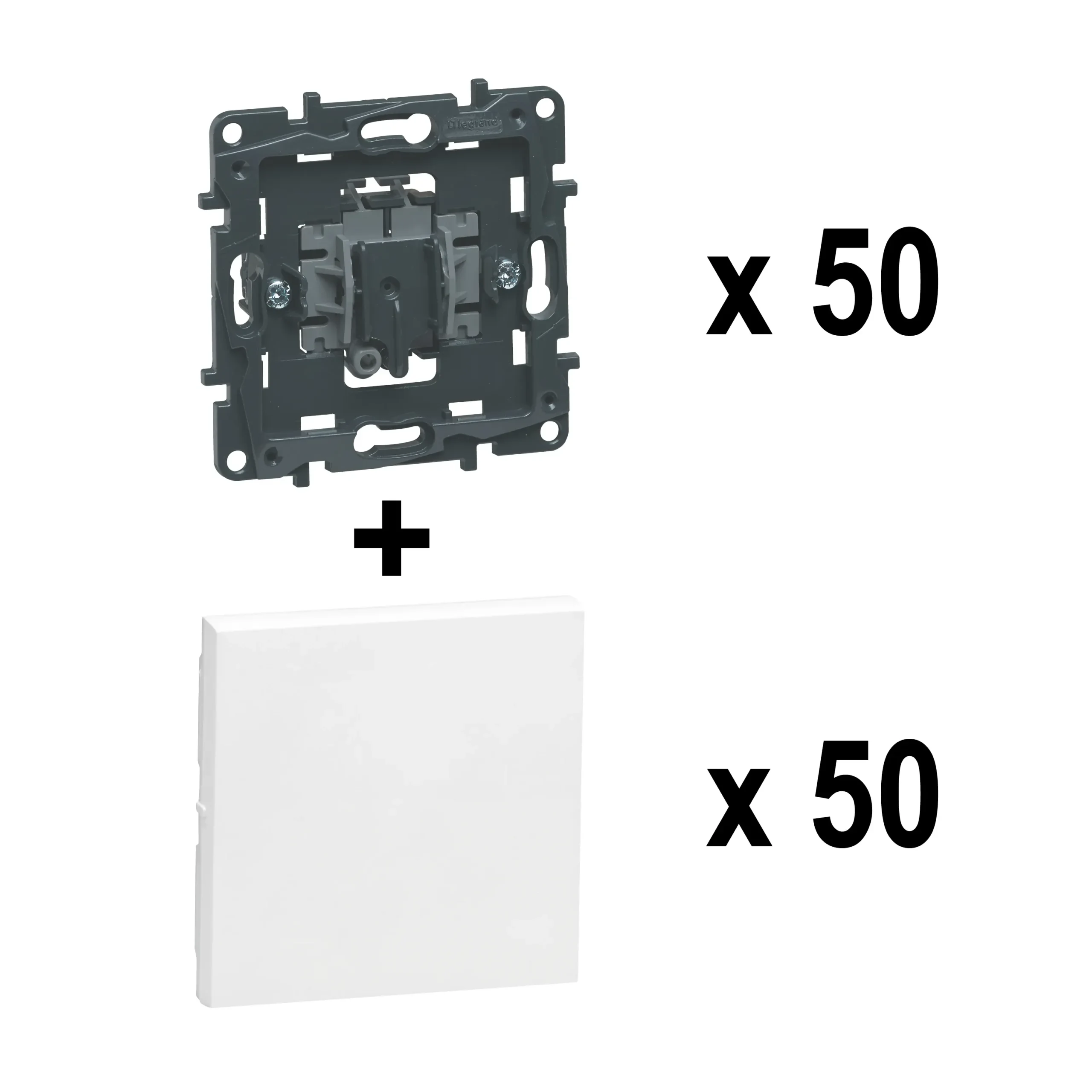 Legrand Legrand 864191 Niloe Step Bigbox 50xEinsatz Taster Ultraweiß