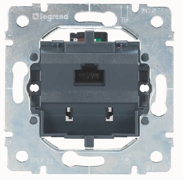 Legrand Legrand 775828 Datendose Kategorie6 1-fach UTP m.8poligem Steckergesicht ungesch.