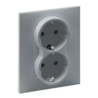 Legrand 765225 SEANO 2-fach Schuko-Steckdose Steckklemmen erhöhter
