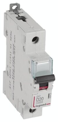 Legrand 409433 DX3 LS-Schalter D 20A 1-polig 10kA 230/400VAC 1TE