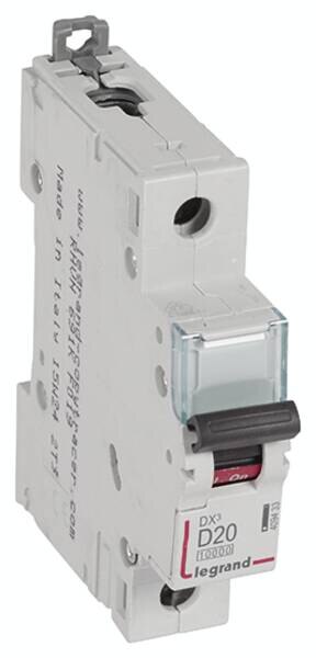 Legrand Legrand 409433 DX3 LS-Schalter D 20A 1-polig 10kA 230/400VAC 1TE