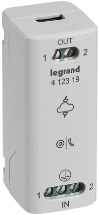 Legrand 412319 ÜSS-Ableiter f.Telefon/ ADSL Typ D1+C2 D1 2,5kA C2 (8/20) 10kA