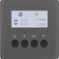 Berker KNX-Funk Jalousieschaltuhr anthrazit samt 85745126