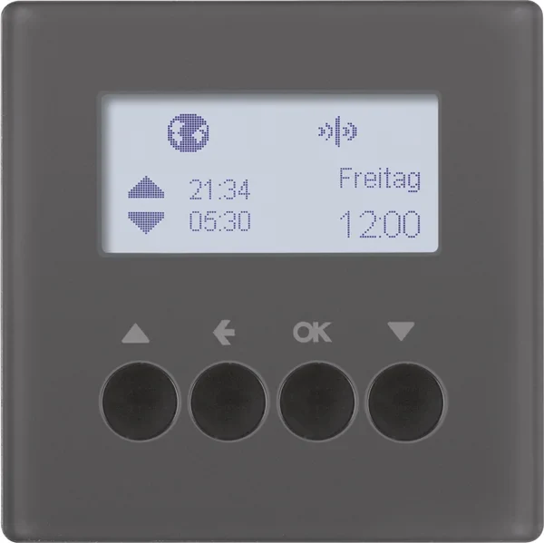 Berker KNX-Funk Jalousieschaltuhr anthrazit samt 85745126