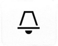 Jung 33KWW Symbol Klingel f.CD500 WG600 AP600 alpinweiß