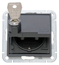 Kopp 951515000 HK07-Schutzkontakt-Steckdose Klappdeckel