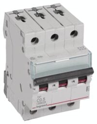 Legrand 403536 TX3 LS-Schalter C 0,5A 3-polig 6kA 400VAC 3TE