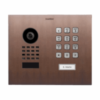 DoorBird D1101KH Modern Unterputz IP Video Türsprechanlage – Echte Baubronze