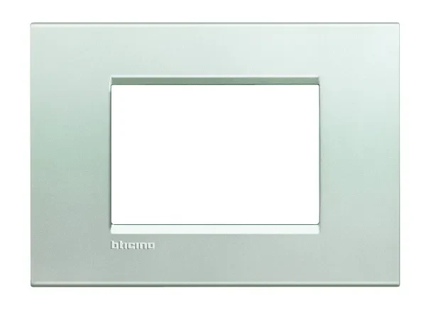 BTicino LNA4803AG LivingLight Abdeck- rahmen für Kompaktinstallation 3M Silver