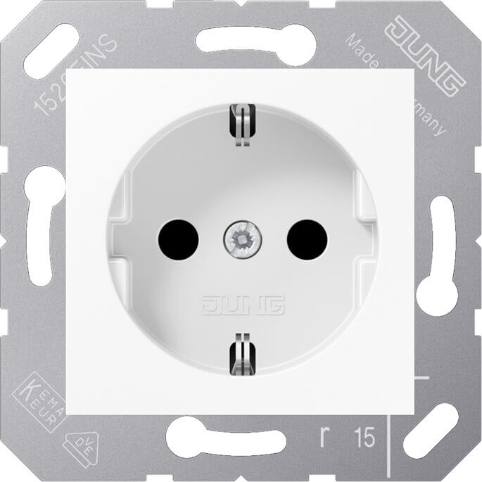 Jung Jung SCHUKO-Steckdose 16A 250V mit Berührungsschutz CD 5120 BFKI WW