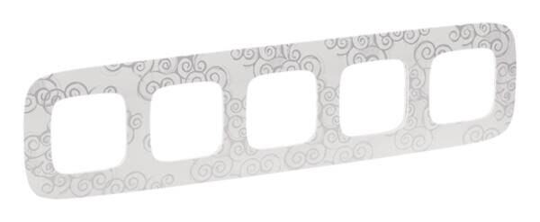 Legrand Legrand 754345 Rahmen 5-fach Valena Allure Chromestyle Thermoplast
