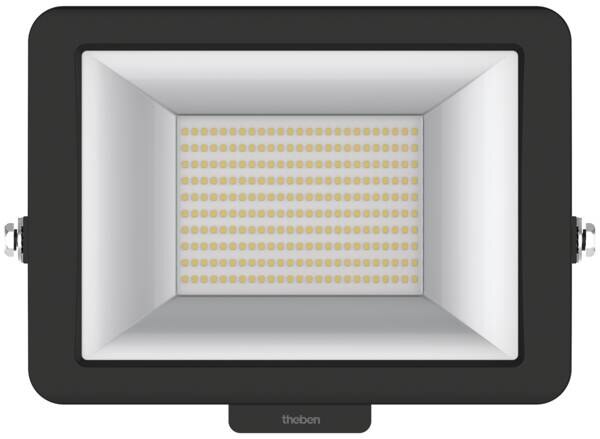 Theben Theben theLeda B100LW BK LED-Strahler für Wandm. 100W schwarz Bew melder opt 1020699