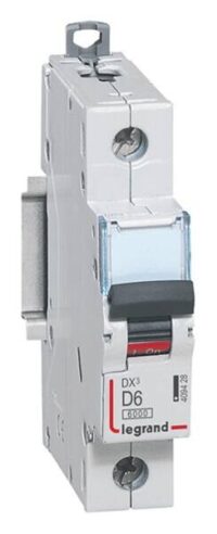 Legrand 409428 DX3 LS-Schalter D 6A 1-polig 10kA 230/400VAC 1TE