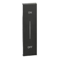 BTicino KG01MHAG LivingNow 1M Tasten- abd. MyHome+Aufdruck ON-OFF Black
