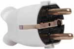 Kopp 175702000 Kunststoffschutzkontakt- stecker IP20 2 3x1,5qmm 16A 250V arkt-weiß