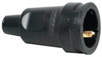 Kopp 180416004 Gummischutzkontakt- kupplung IP20 3x2,5qmm 16A 250V schwarz