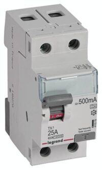 Legrand 411579 TX3 Fi-Schalter 25A 2-polig 500mA Typ A 230VAC 2TE