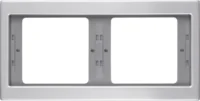 Berker Rahmen aluminium 2-fach waagerecht 13637003