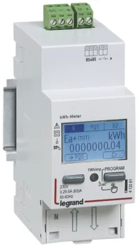Legrand 412083 Energiezähler EMDX³ MID 63A 1-phasig Direkt RS485 2TE