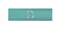 DoorBird D21x Namensschild für eine Ruftaste, Glockensymbol – RAL 6027