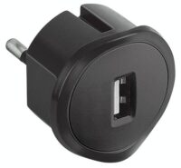 Legrand 050681 USB Adapter 1,5A 5V für Schukosteckdose schwarz