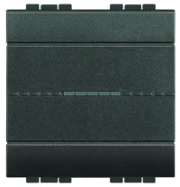 BTicino L4054M2 Kreuzschalter 1-polig 16A SK 2M Anthrazit