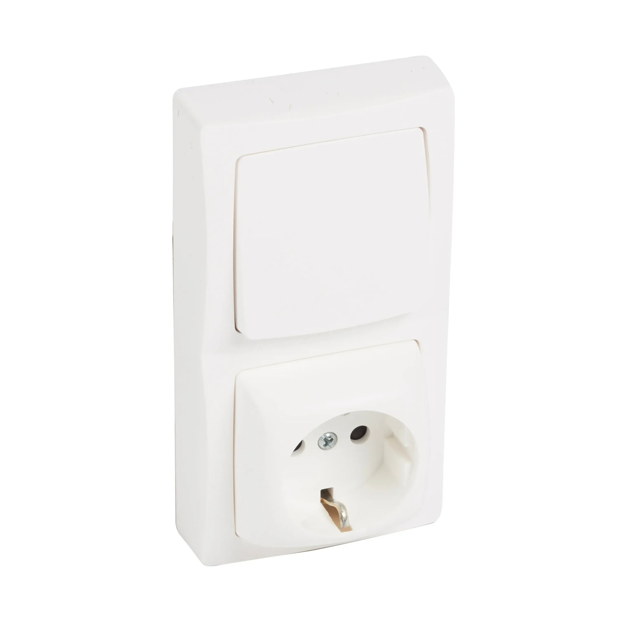 Legrand Legrand 086067L OTEO Kombination W/m Schutzkontaktsteckdose Aufputz Weiß