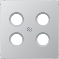 Jung Abdeckung alu für 4L-SAT-TV-Dose AL 2990-4 SAT1