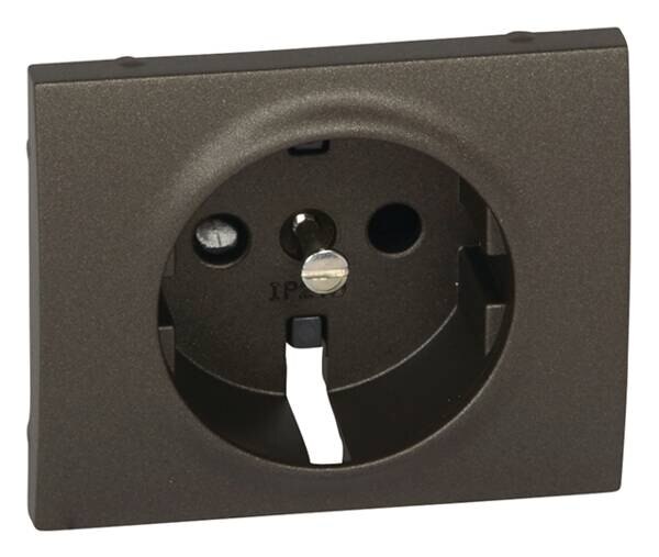 Legrand Legrand 771221 Abdeckung Schuko Steckdose Berührungsschutz Galea dark bronze