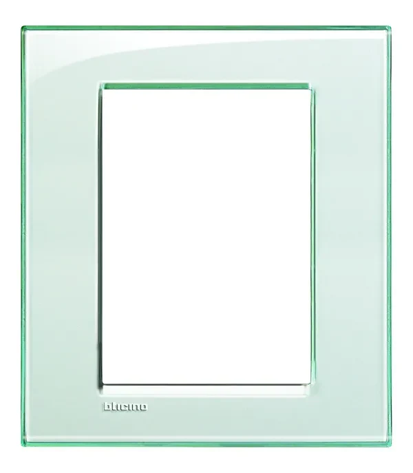 BTicino LNA4826KA LivingLight Abdeck- rahmen für Kompaktinstallation 3+3M Aquamarin