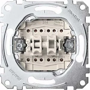 Merten Merten Doppeltaster-Einsatz 2W 1-polig10A 250V AC MEG3159-0000