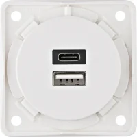Berker USB Ladesteckdose 230V,2-fach,3A, A+C 926202509