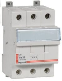 Legrand 005838 Sicherungstrenner 3polig für Zylindersich. 10x38mm 500VAC 100kA