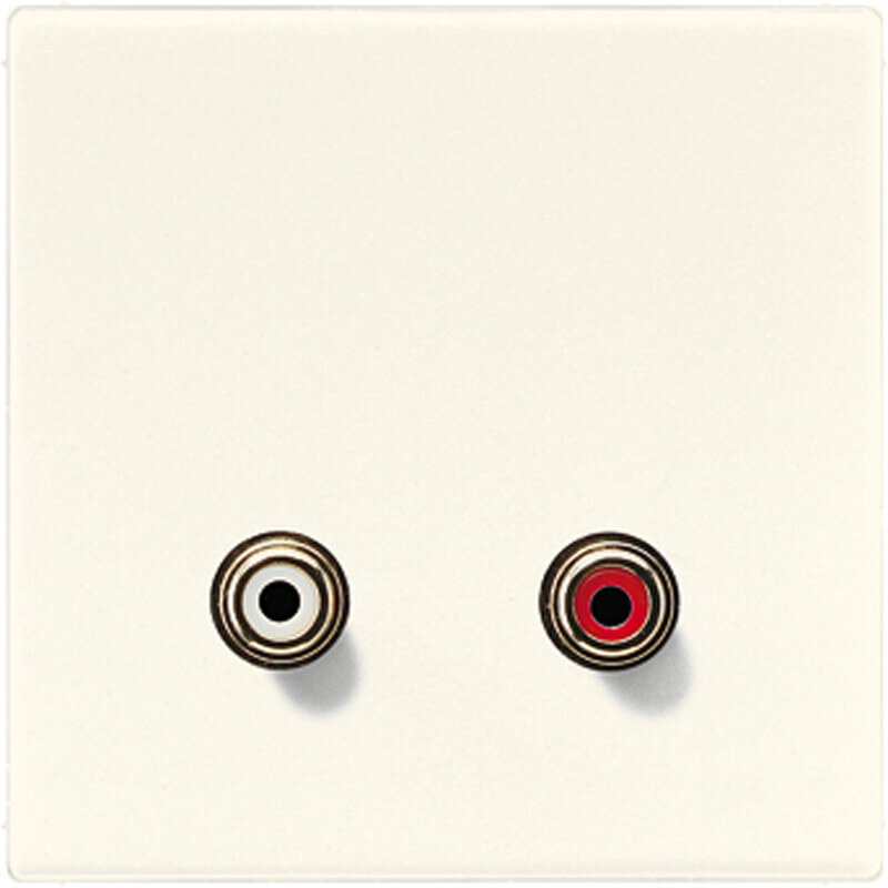 Jung Jung Multimedia-Anschluss weiß Cinch Audio/Tragring MA LS 1021