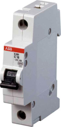 ABB Stotz S&J Sicherungsautomat 6kA 1,6A C 1-polig S201-C1,6
