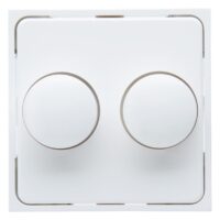 Kopp 492813001 HK07-Abdeckung Doppeldimmer Farbe:arktisweiß